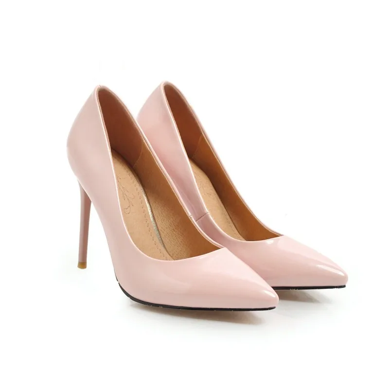 

Туфли на шпильке с острым носком; Женские туфли на высоком каблуке; Женские туфли-лодочки; Большие размеры