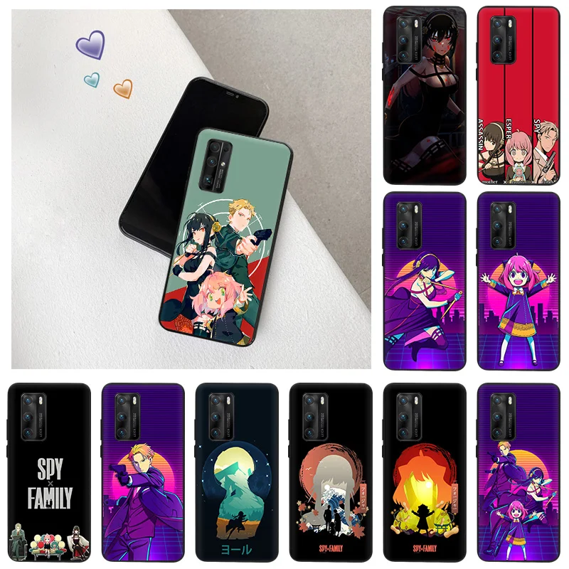 

Luxury Cartoon Spy × Family Soft Matte Phone Case For Google Pixel 6 5A 4A 3 4 XL 5 Huawei Mate 20 Pro 10 40 Lite Silicone Cover