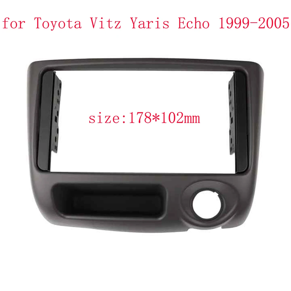 

HAOCHEN 2Din 7-дюймовая Автомобильная аудиопанель для Toyota Vitz Yaris, Echo 1999-2005 рамка для приборной панели CD DVD монтажная панель рамка