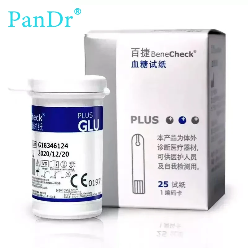Benecheck — домашняя бумага для тестирования уровня глюкозы 25 в крови доставка иглы