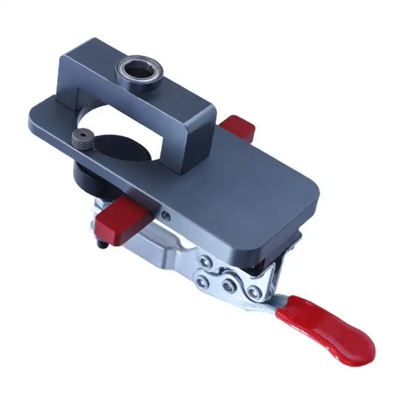 

35mm Hinge Boring Jig Woodworking Hole Drilling Guide Locator With Fixture Aluminum Alloy Hole Opener Door Cabinets Tools