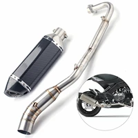 motorcycle low mount exhaust pipe muffler for 2015 2020 kawasaki z125 z 125 pro