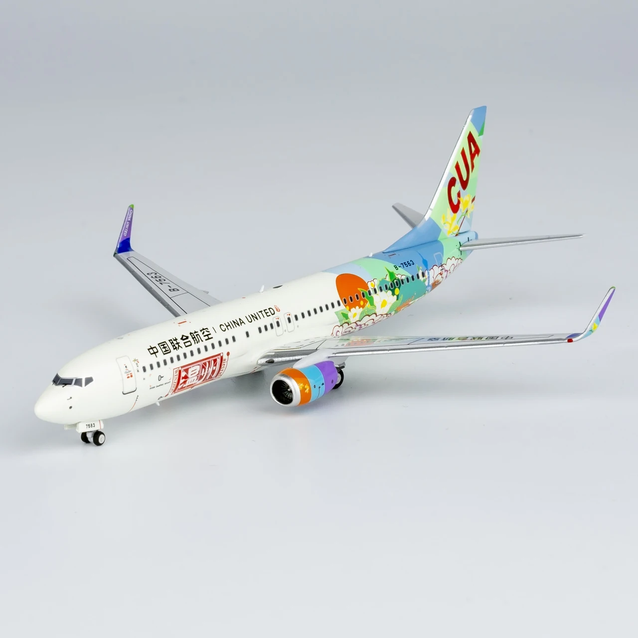 58223 Коллекционный самолет из сплава в подарок модель NG 1:400 Китай United Airlines B737-800