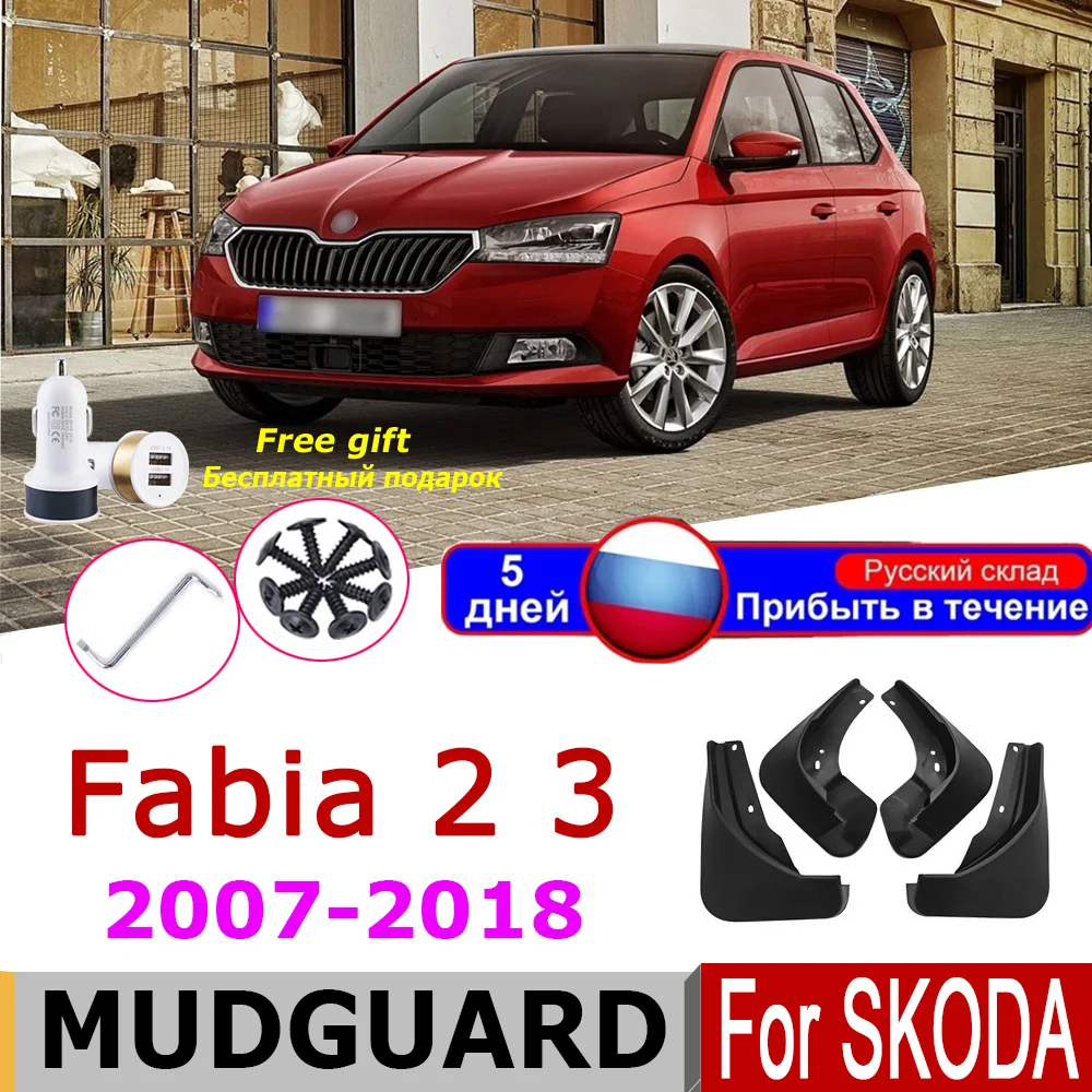 

Car Mud Flaps For Skoda Fabia 2 Mk2 542 5J Fabia 3 NJ NJ3 2018-2007 2017 Mudflaps Splash Guards Mudguard Fender шкода фабия 2