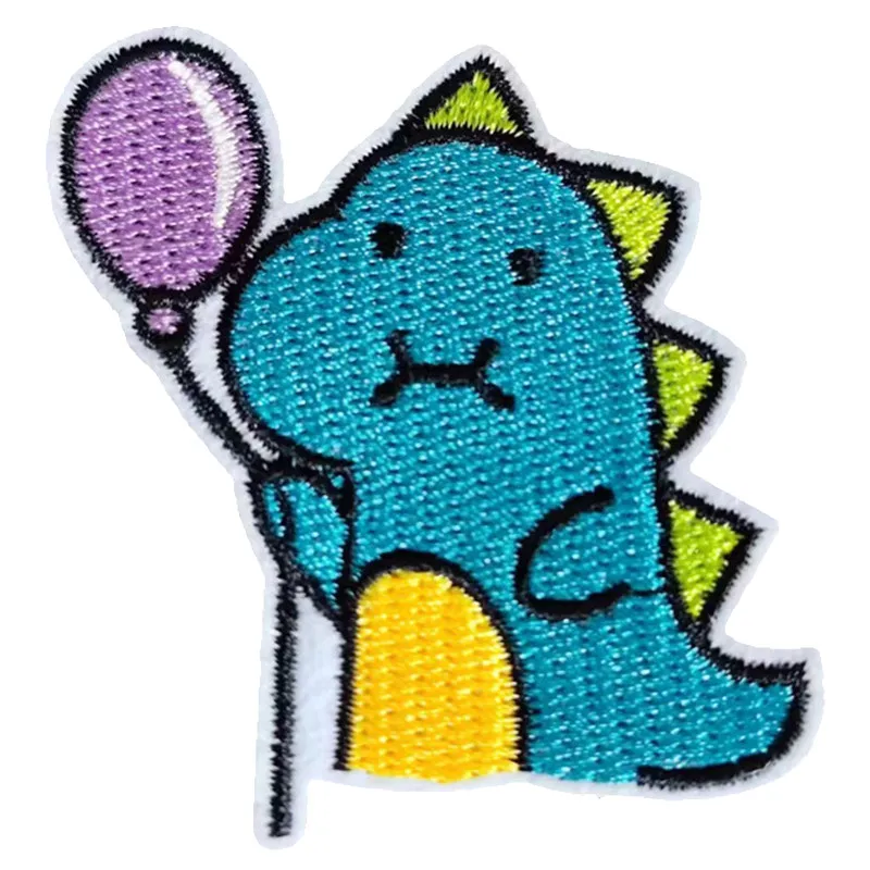 

Embroidery Patch Dinosaur Ballon Iron on Patch for clothing accessories Animal Style Pattern Logo Strange things Diy Gifts