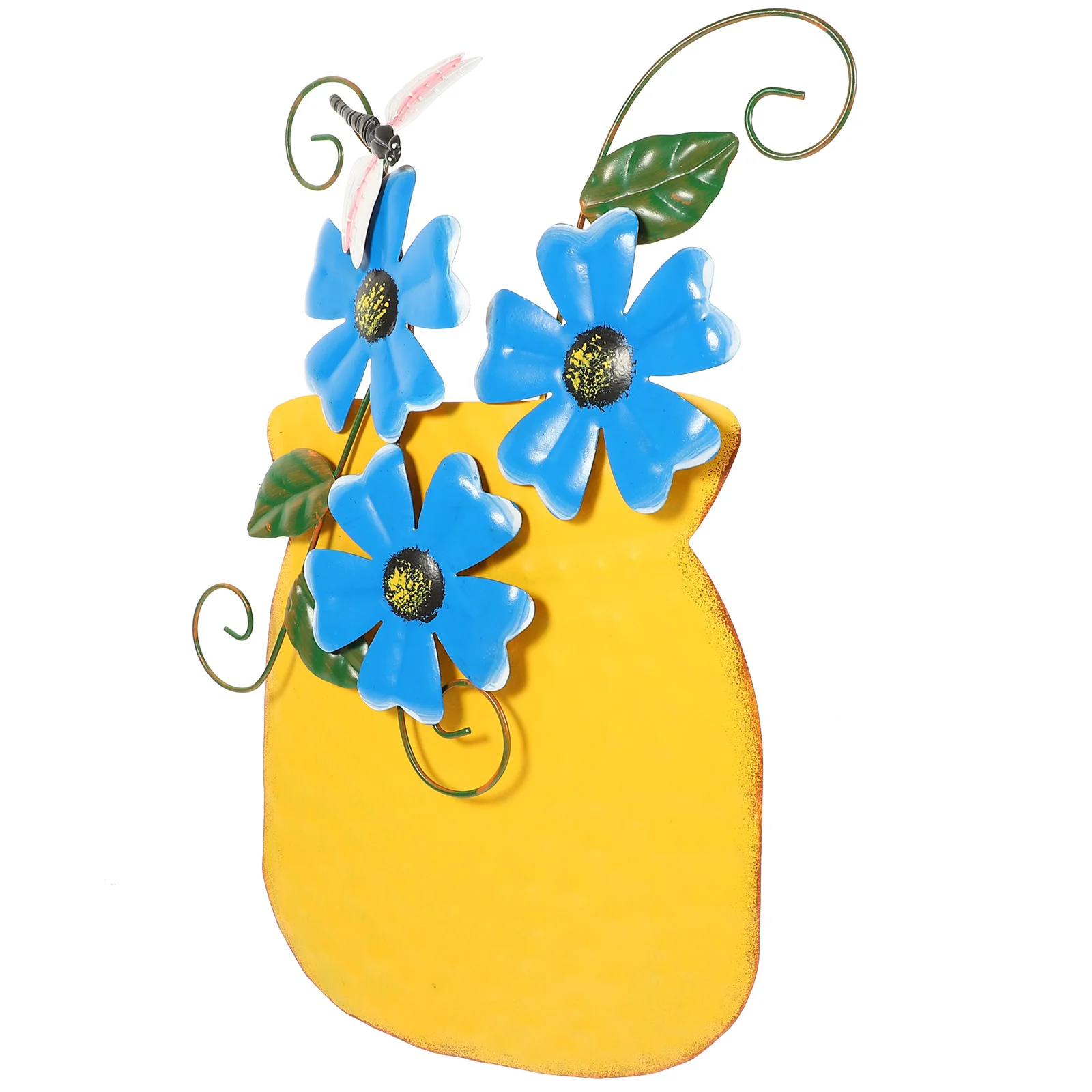 

Wall Flower Metal Decor Potarts Floralinspirational Outdoor Ornament Ornaments Crafts Decors Hanging Iron Balcony Designed