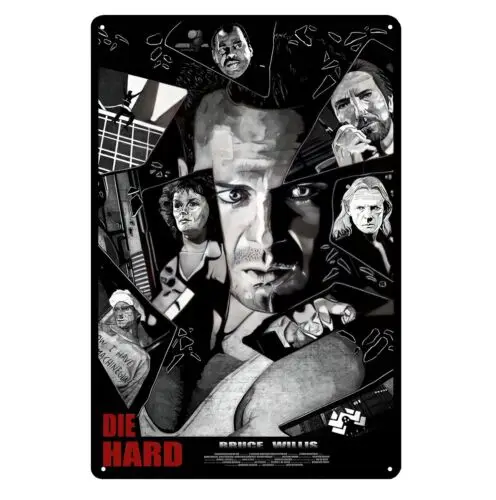

Металлический плакат Die Hard Bruce Willis 20x30 см