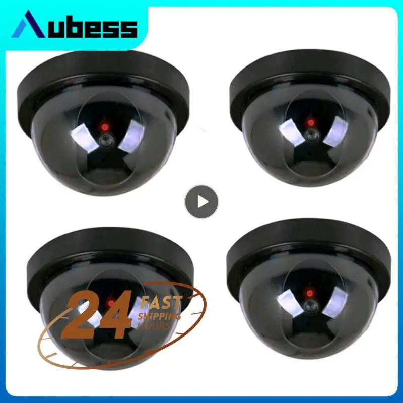 

Simulation Camera Fake Dome Camera CCTV Security Camera Indoor With Flashing Red Dummy LED Light Fake Surveillance Camera