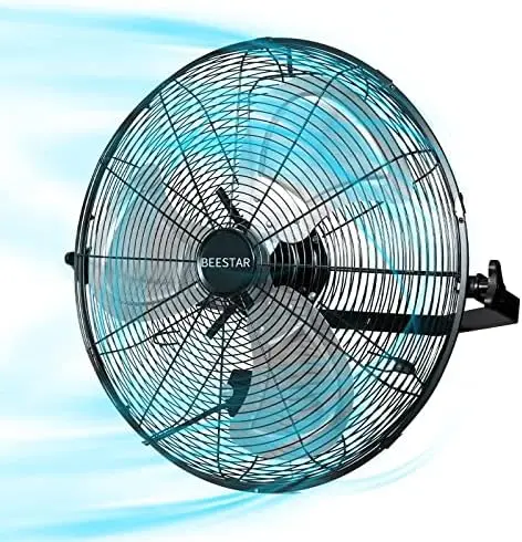 

18 inch High Velocity Mount Fan,Industrial Fan with 3 Speed Commercial Ventilation,Easy Operation and 270 Degree Tilting,Metal