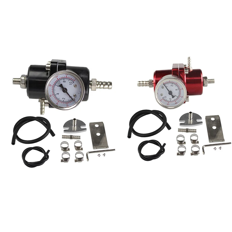 

Универсальный автомобильный регулятор давления топлива 0-140PSI, регулируемый редуктор давления с манометром