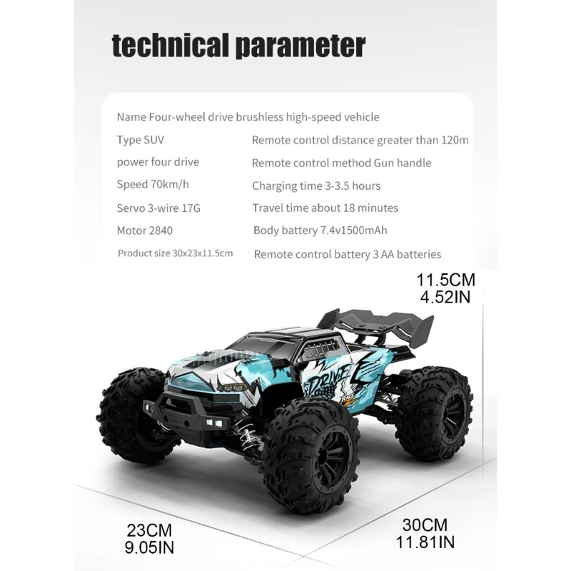 Remote Control Off-road High Speed Car Toy 1:16 Crawler RC Toy Children Favor Dropshipping enlarge