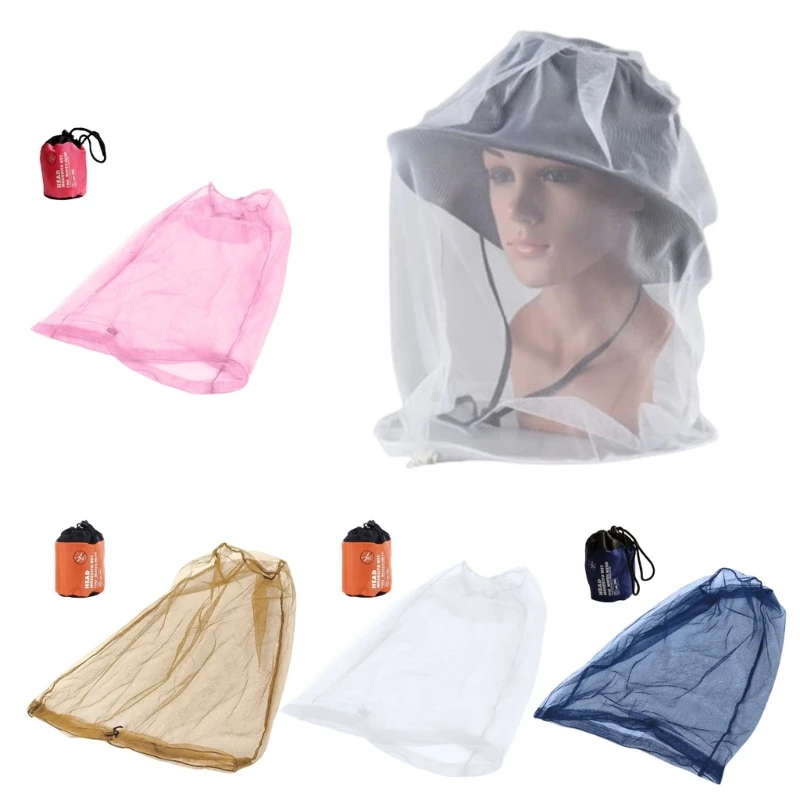 

Mosquito Head Net Face Mesh Net Heads Protecting Net Outdoor Hiking Camping Climbing Mosquito Fly Insect Preventing