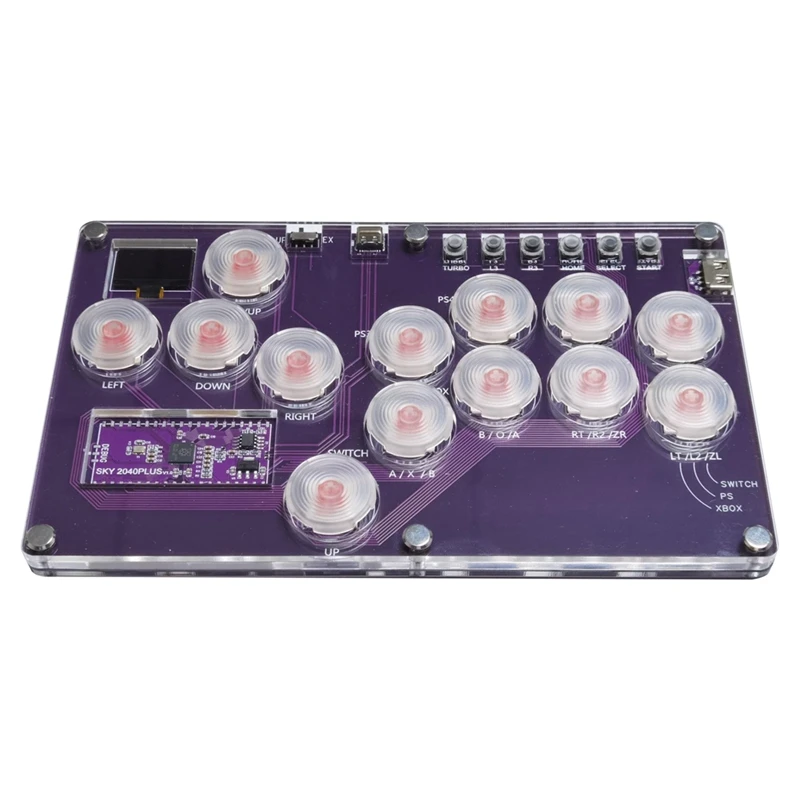 Аркадный джойстик Fight Stick контроллер кодера с возможностью горячей замены Xinput/Dinput