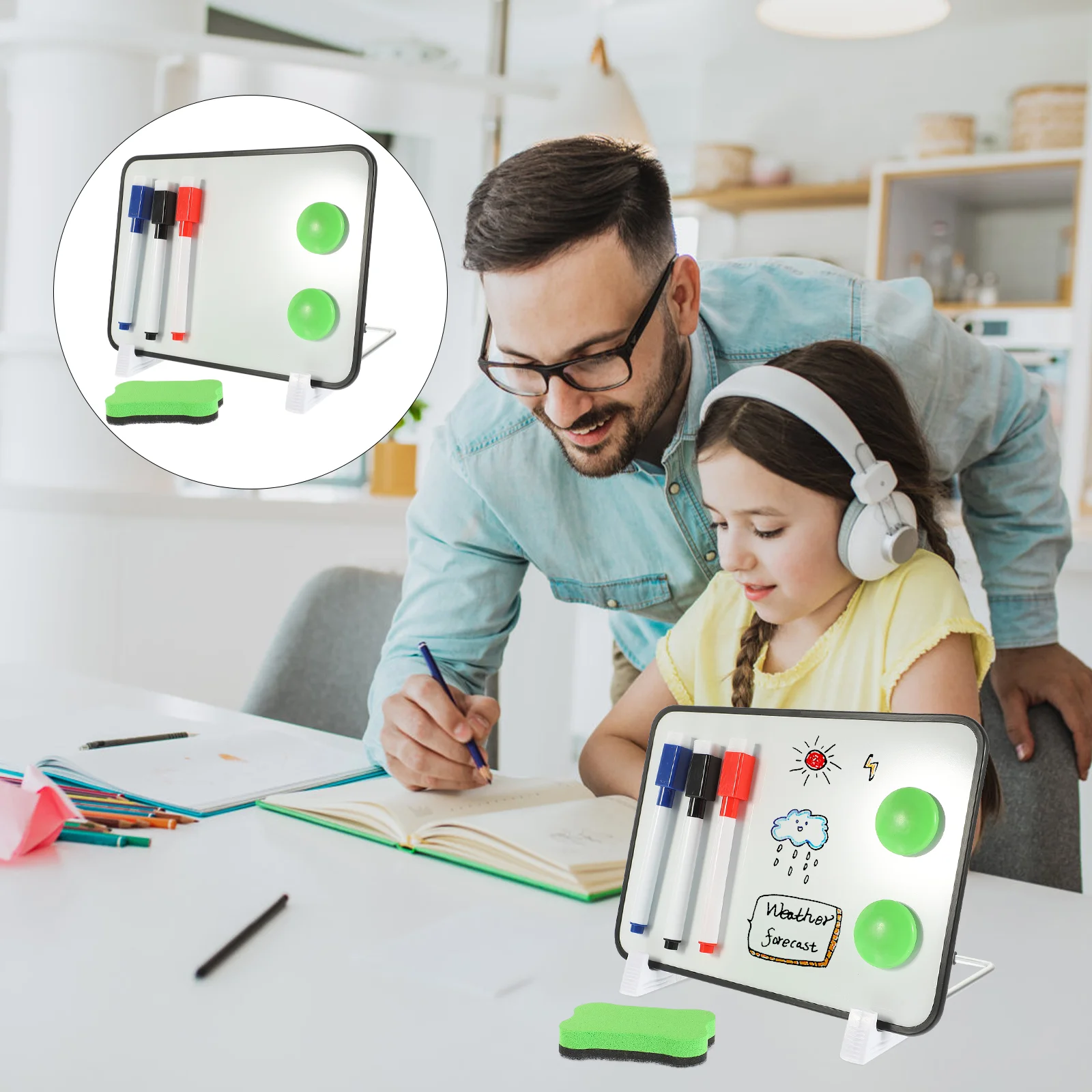 

Whiteboard Writing Erasable Whiteboards Small Erase Office Double Sided Chalkboard