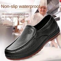 rain boots rubber shoes men waterproof oil shoes non slip thick soled pvc hotel kitchen fishing car wash work shoes ankle boots