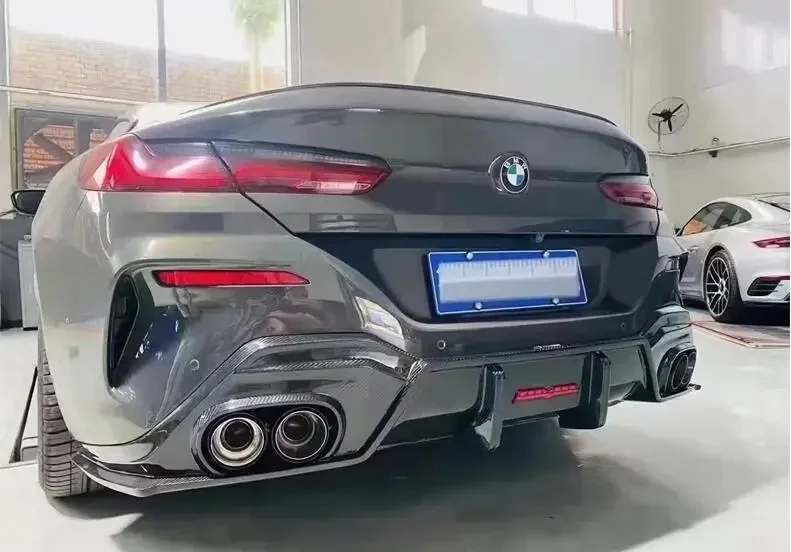 Задний бампер из углеродного волокна спойлер крышка диффузора багажника и