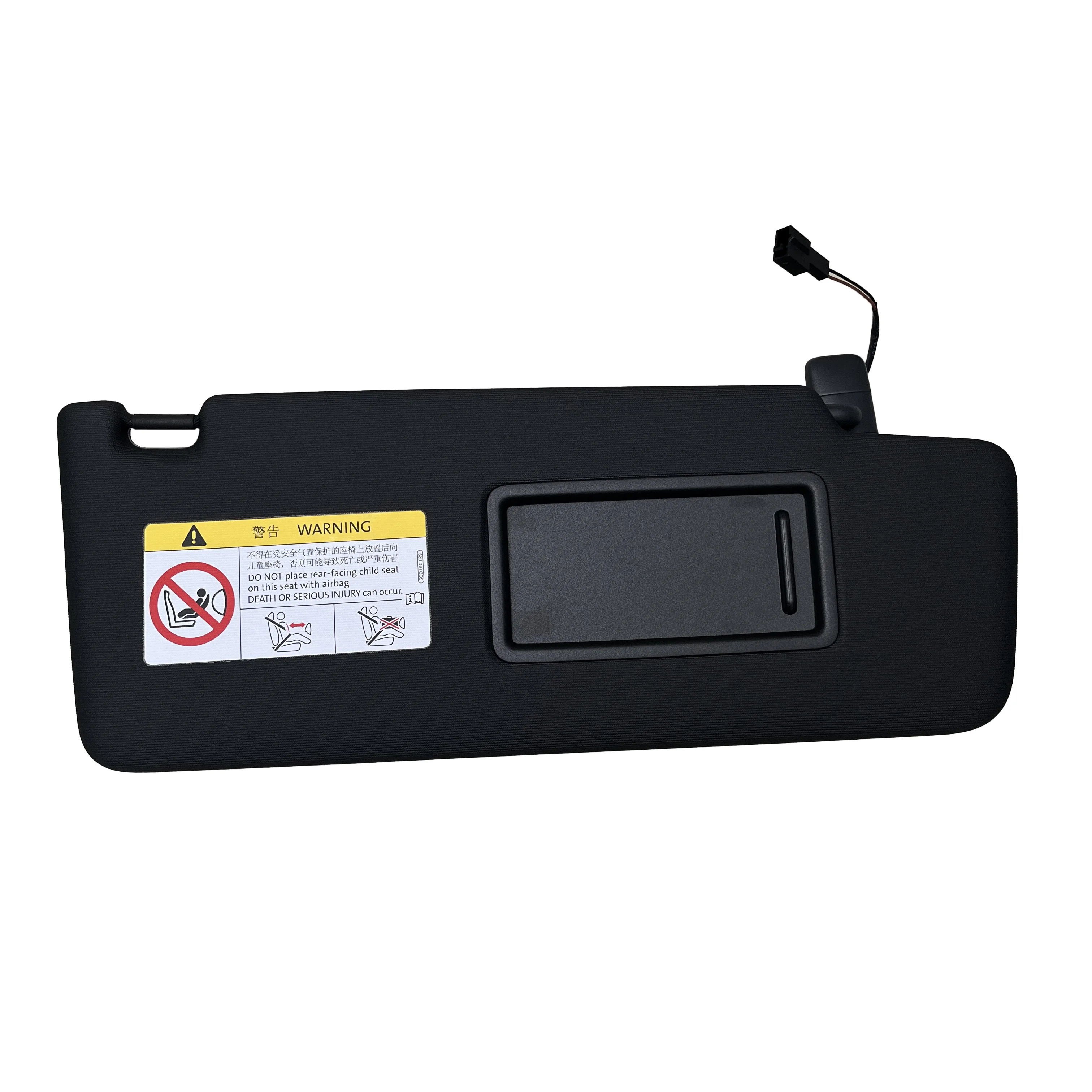 

Для VW Tiguan L Touran Kodiaq 2017-2024 интерьер черный солнцезащитный козырек солнцезащитная панель зеркало для макияжа с кабелем 5TD 857551 5ТД 857552