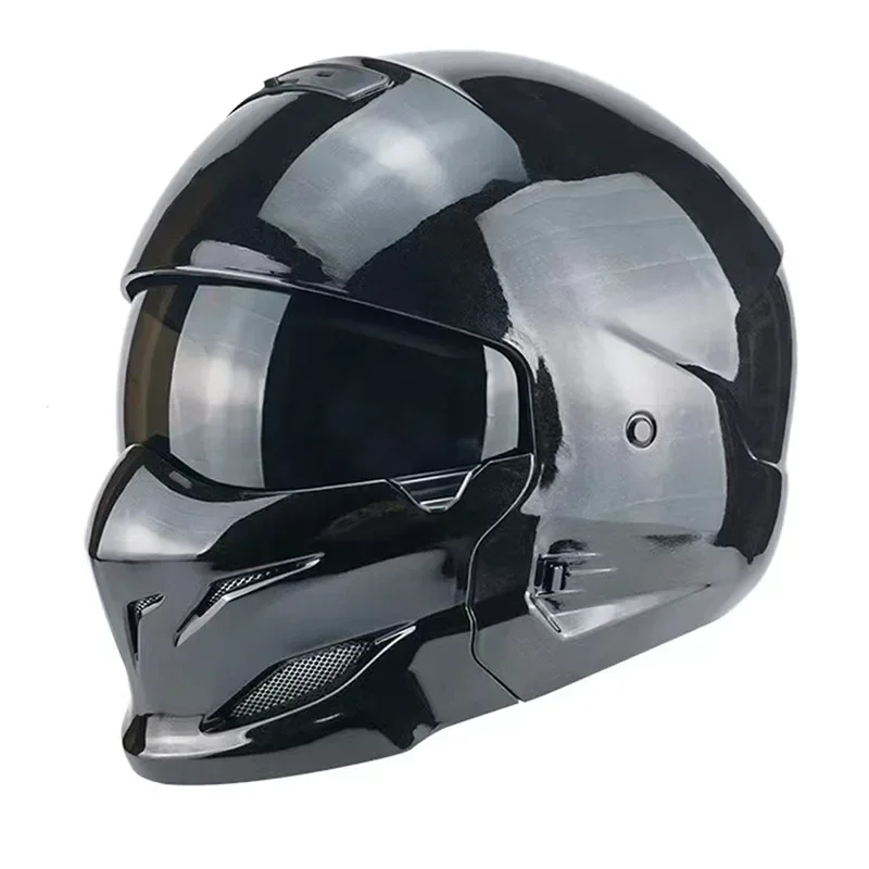 Мотоциклетный шлем в стиле ретро для взрослых модульный классический защитный