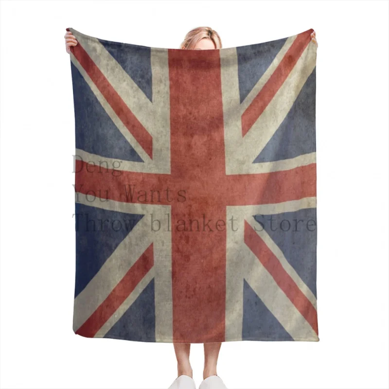 

Union Jack Duvet Cover Throw Blankets Soft Flannel Fleece Warm Blanket Bed Couch Camping Travel