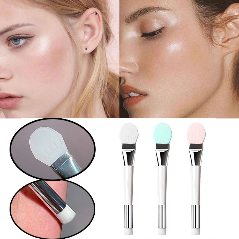 

Silicone Face Mask Brushes Facial Foundation Cosmetic Cleaner Makeup Brush Cream Blender Mud Brush Double Head Makeup Tool