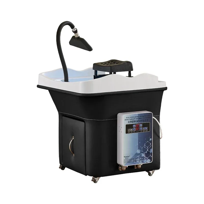 Free Shipping Head Treatment Fumigration Spa Machine Mobile Shampoo Basin Beauty Salon Water Circulation