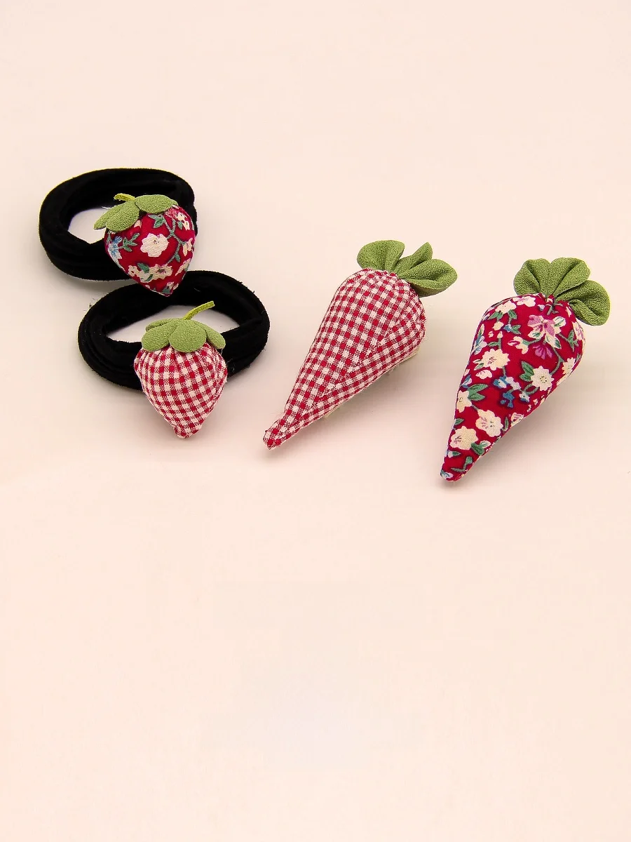 Забавная большая заколка для волос с редисом милая челки женская сломанная