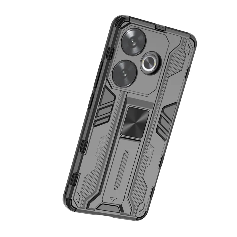 Чехол для Xiaomi Poco F6 5G защитный чехол с магнитным держателем и кольцом Pocco Poko Little PocoF6