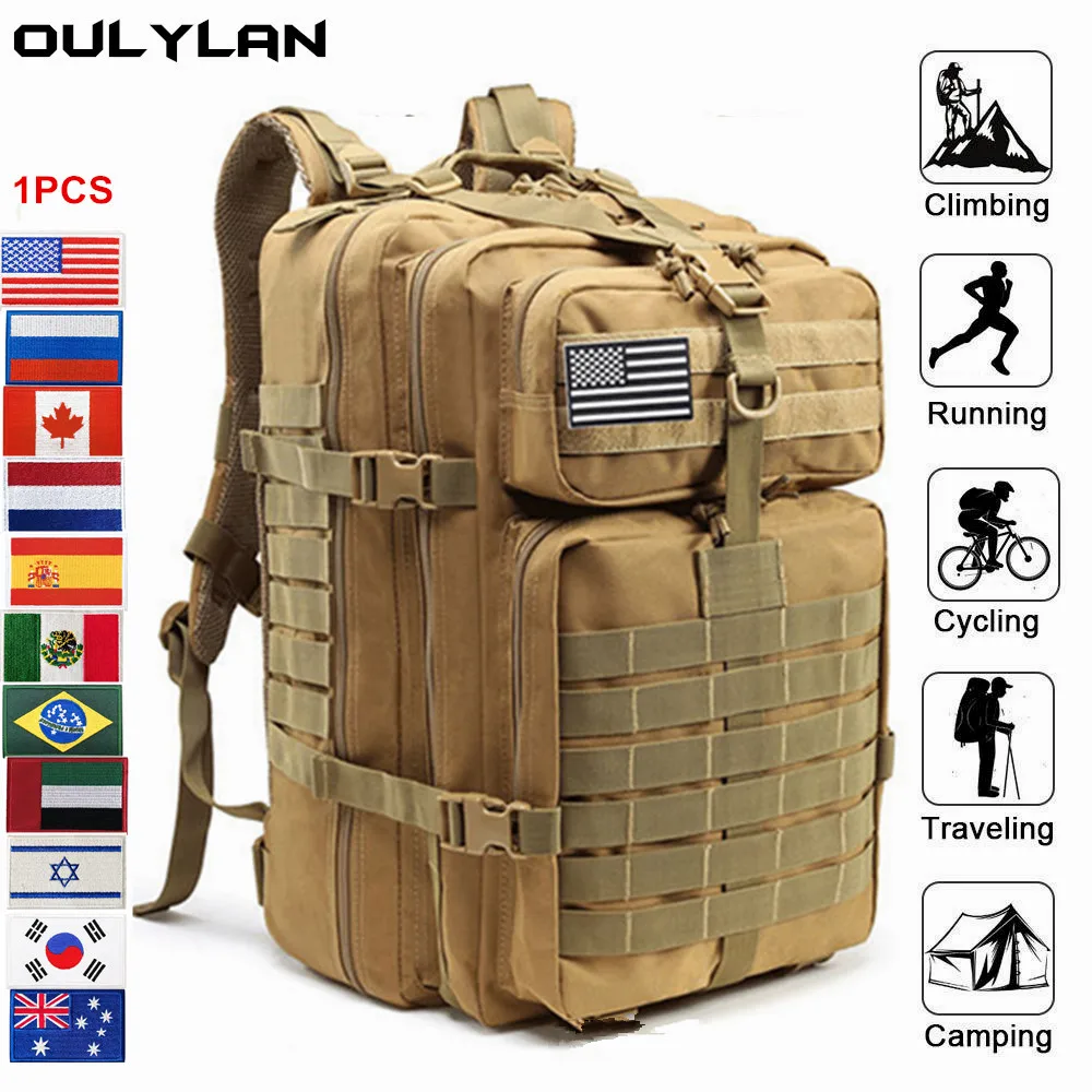 

Военный армейский рюкзак Oulylan объемом 50 л/30 л, нейлоновый водонепроницаемый рюкзак 900D для кемпинга и охоты, тактический рюкзак для трекинга и пешего туризма