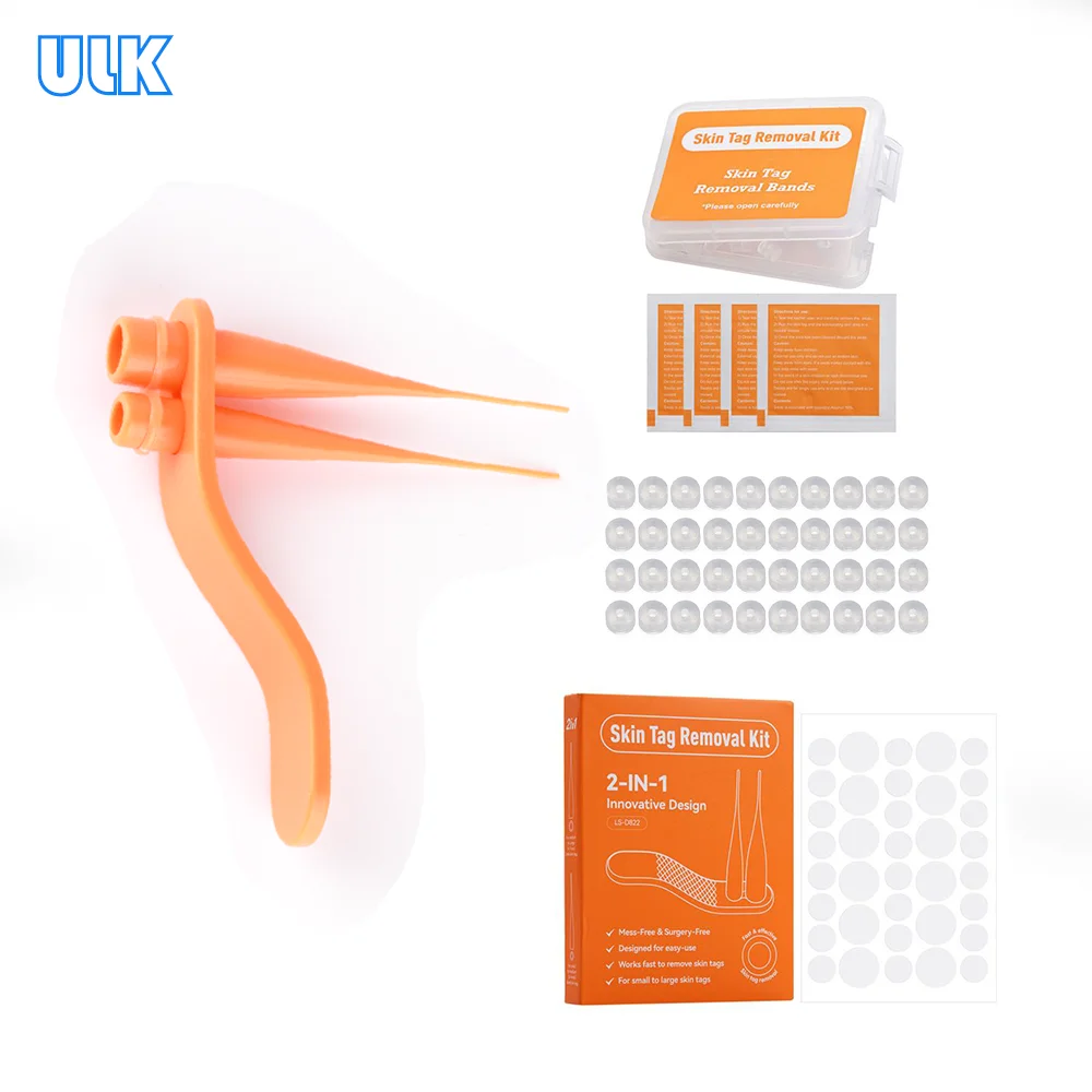 

2 in 1 Skin Tag Remover Kit Patches Alcohol Pads Rubber Bands Face Care Mole Wart Tool Mole Wart Face Care Tool Beauty Health
