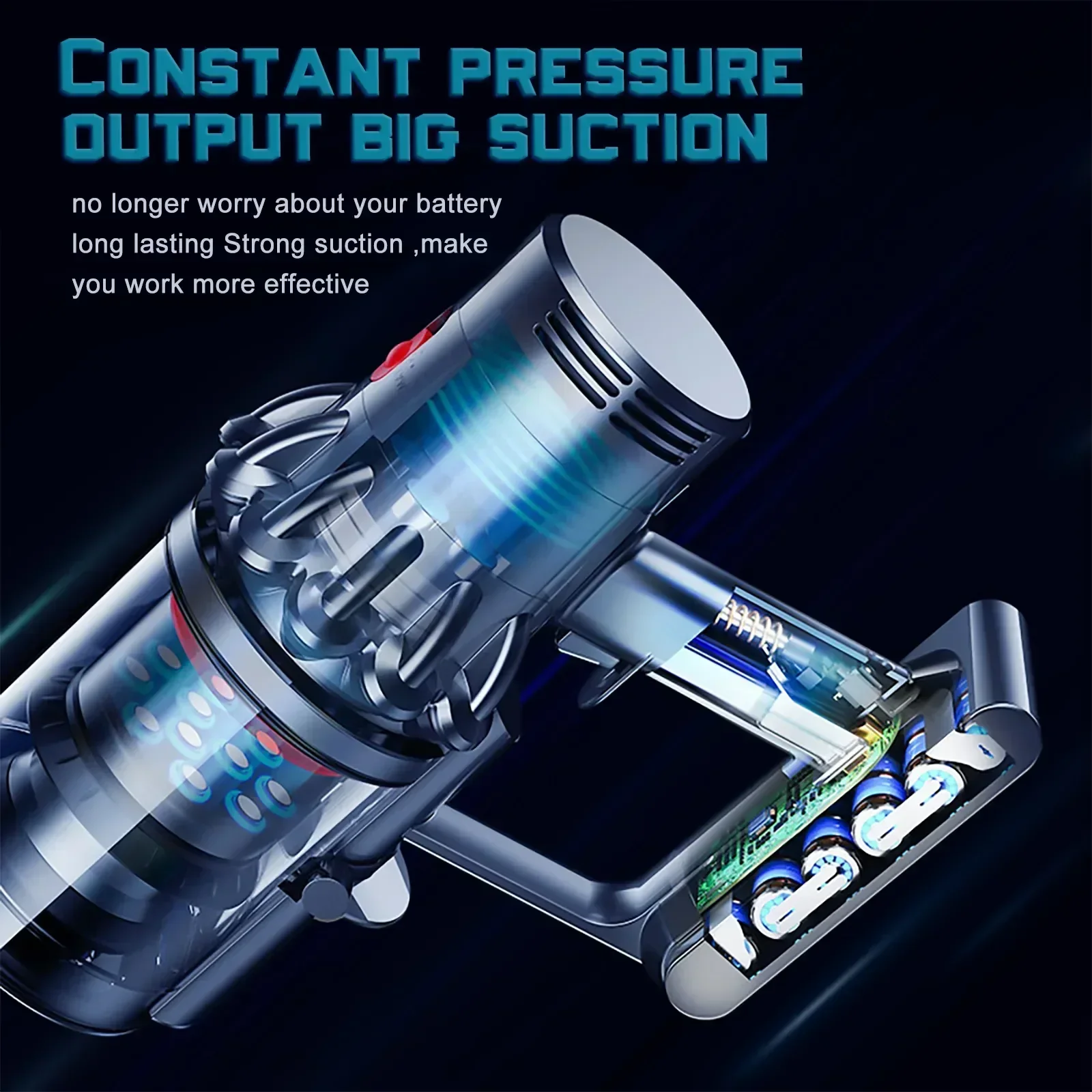 Фото Аккумулятор 8000 мАч для пылесосов Dyson V6 V7 V8 V10, SV10 SV11 SV12 SV09, DC58, совместимый с аккумуляторами Sony №1