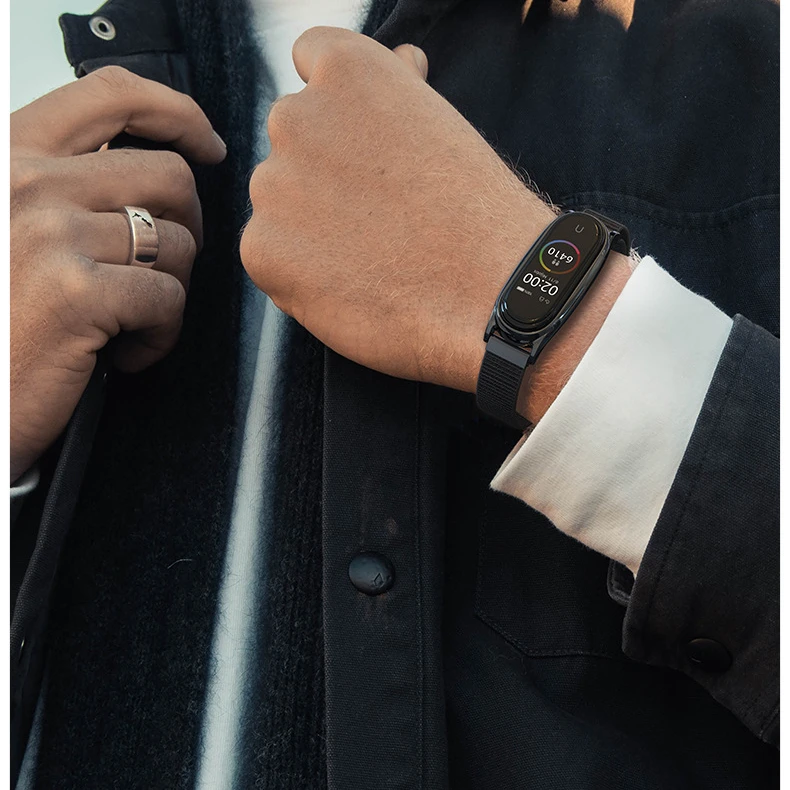 Bracelet for Mi Band 6 Strap Nylon Sport Loop Watch Belt Pulsera Correa Mi Band 4 Wristband for Xiaomi Mi Band 5 4 3 Bracelet