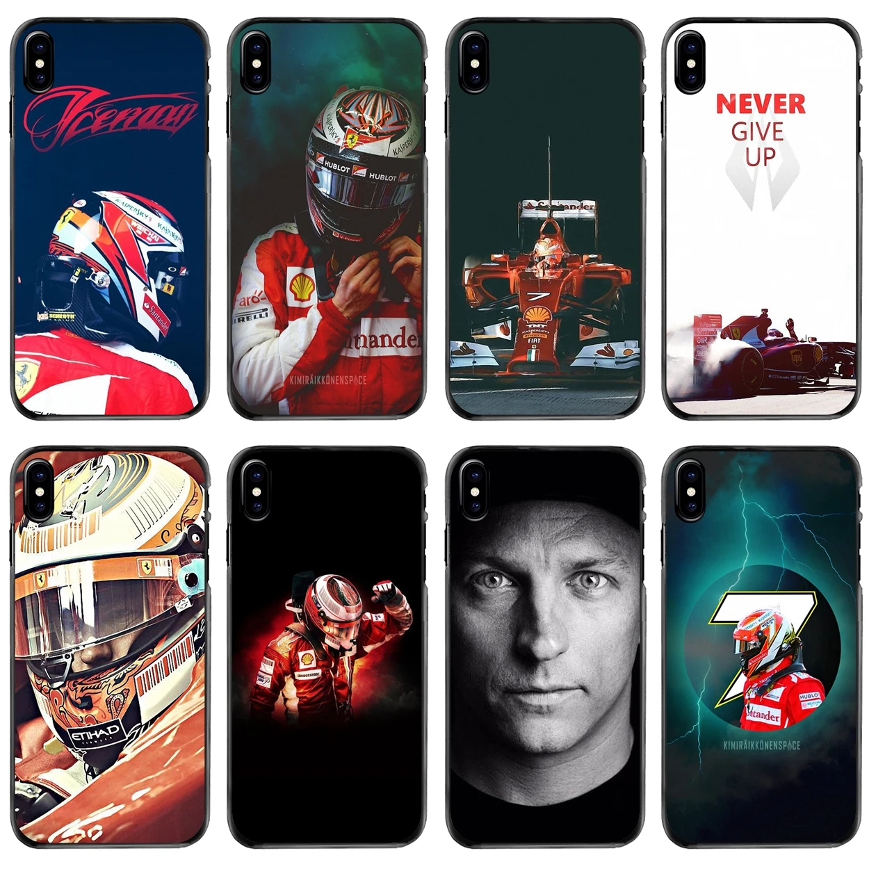 

Fashion Car driver Kimi Raikkonen For Apple iPhone 11 12 13 14 Pro MAX Mini 5 5S SE 6 6S 7 8 Plus 10 X XR XS Hard Phone Bag Case