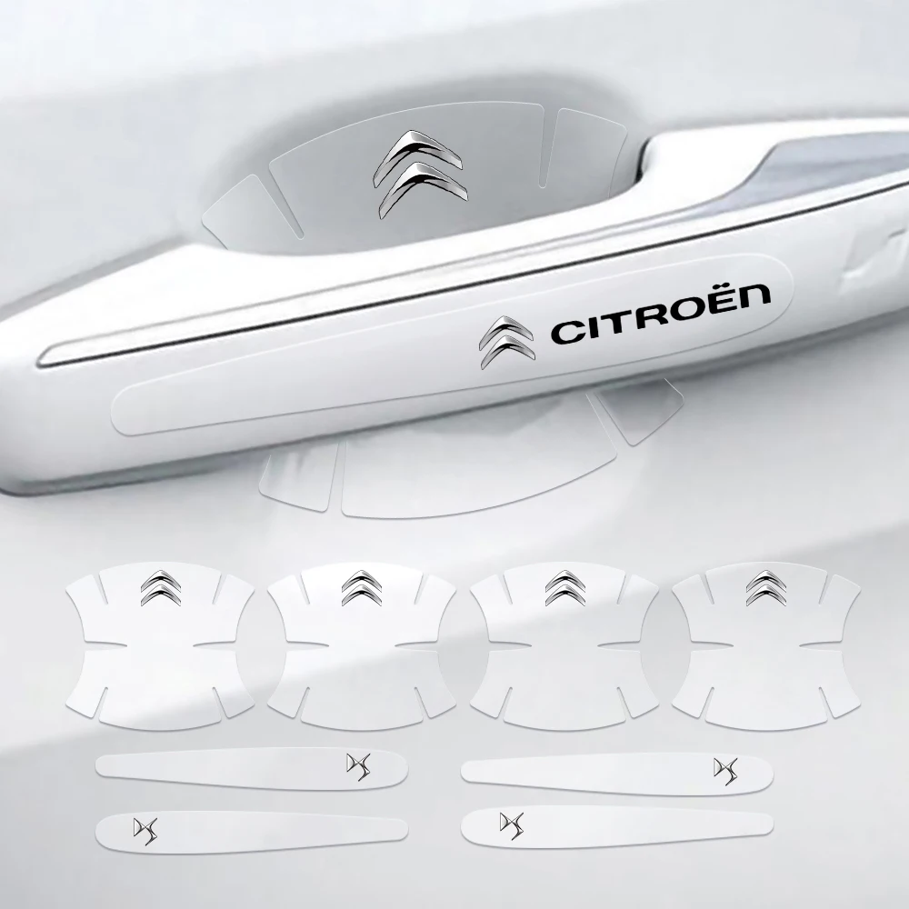 

Car Door Handle Transparent Anti Scratches Protector Film Vinyl Sticker For Citroen DS C4 C5 C3 Berlingo C2 C1 Saxo C-ELYSEE DS3