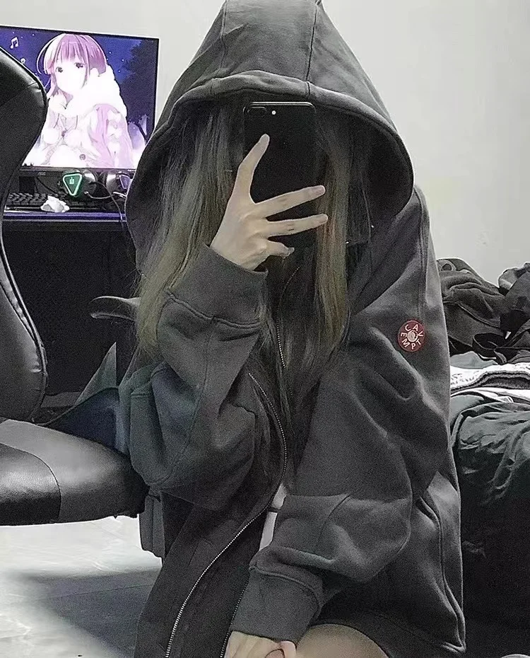 2022 Чистый хлопок high street CAVEMPT c. E потертые и изношенные толстовки для мужчин женщин