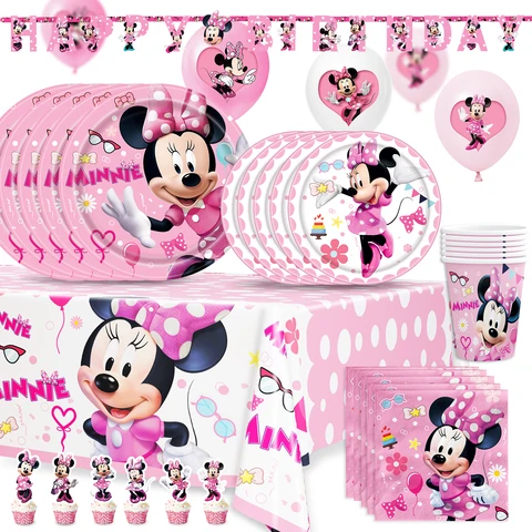 Одноразовые наборы посуды Disney Minnie Mouse на 8 персон