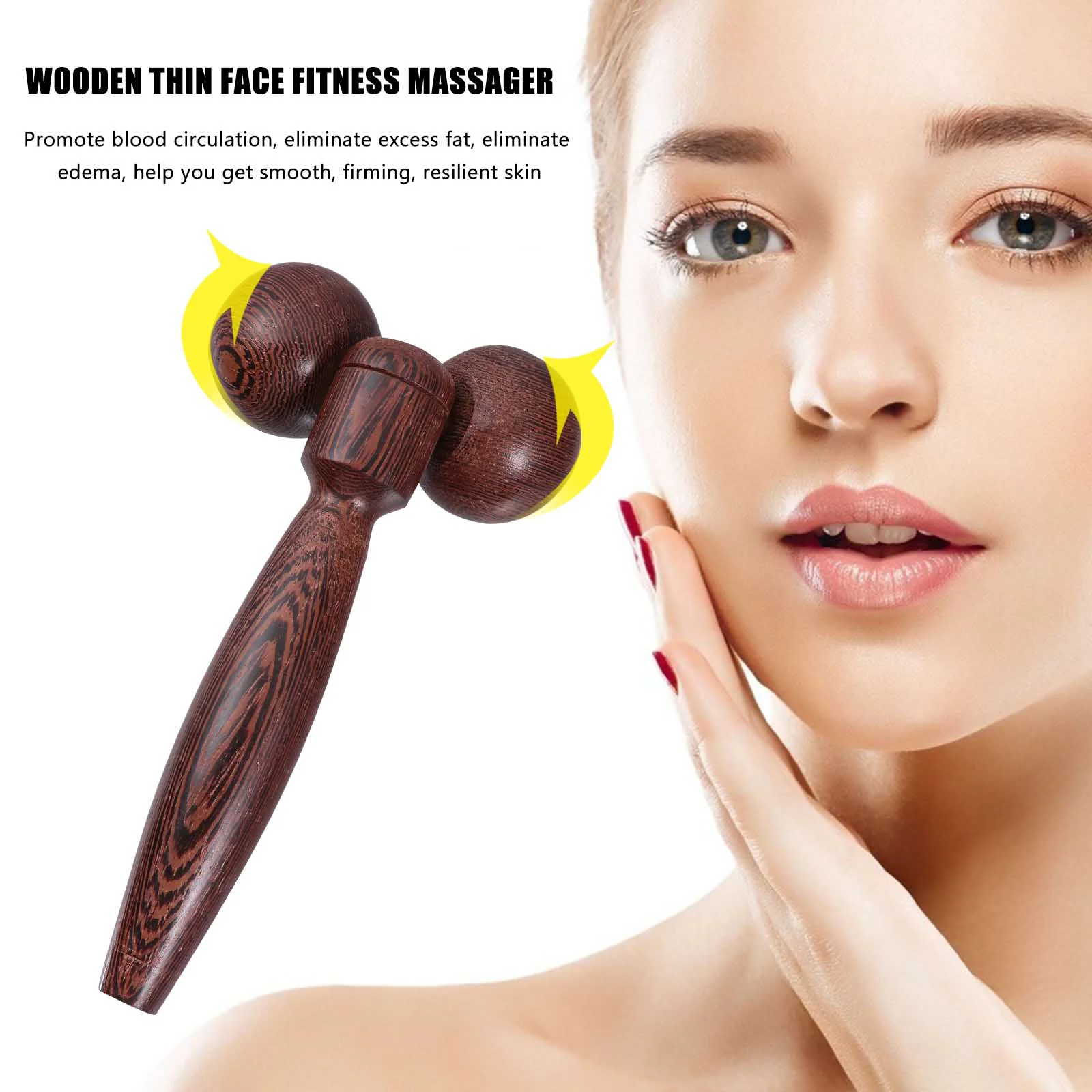 Двойной шариковый массажер для удаления подбородка тренажер шеи портативный