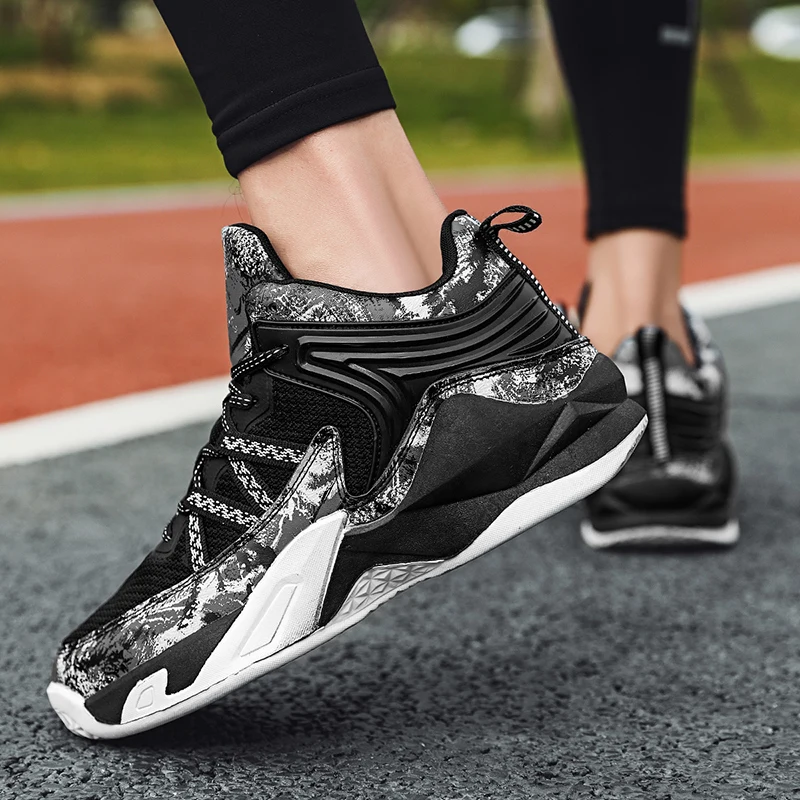 Brand Men's Basketball Shoes Non-slip Sports Shoes Comfortable Gym Training Athletic Shoes Boys Basketball Sports Tennis Shoes