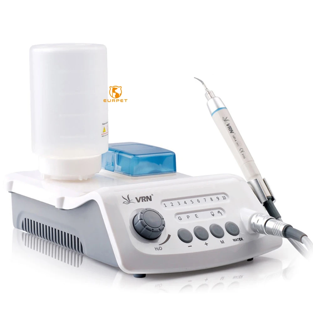 

EUR PET Intelligent vibration technology Led Ultrasonic Pet Scaler with Wireless foot pedal & LED handpiece