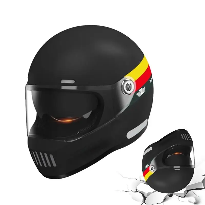 Винтажный мотоциклетный шлем Casco встроенный защитный чехол для езды по