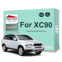 22pcs led interior light kit for volvo xc90 2012 2013 2014 led dome map license plate light canbus