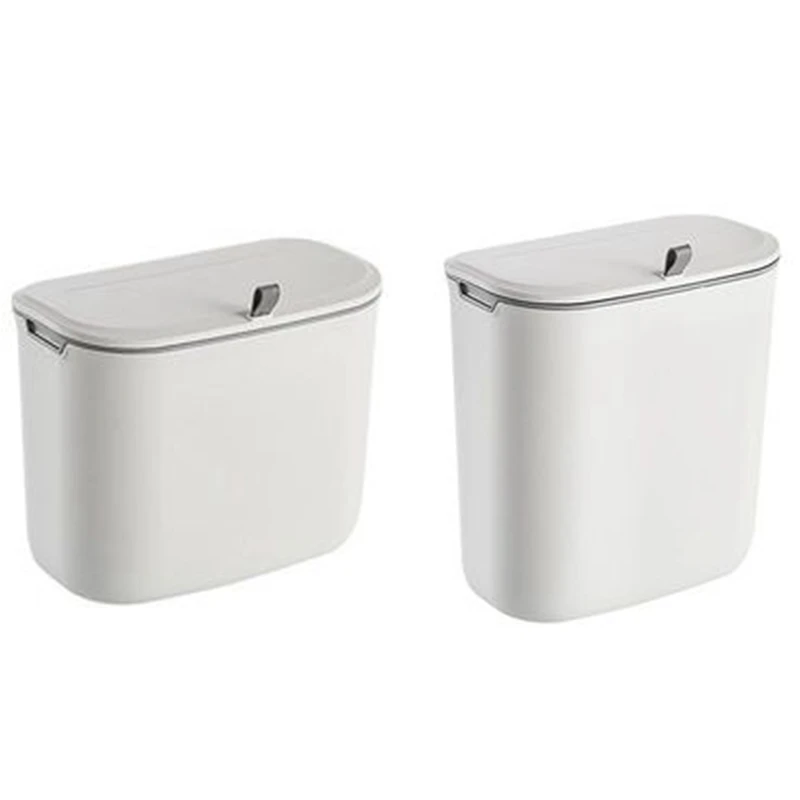 

Wall Mounted Hanging Trash Bin For Kitchens Cabinet Door With Lid Kitchen Trashs Bin Garbage Cans Bins Trash Can