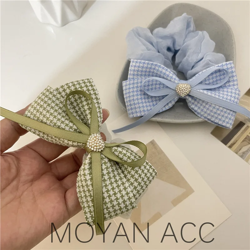 

Sen Department sweet large intestine hair ring female summer simple head rope rubber band 2022 new high-end head flowerhair rope