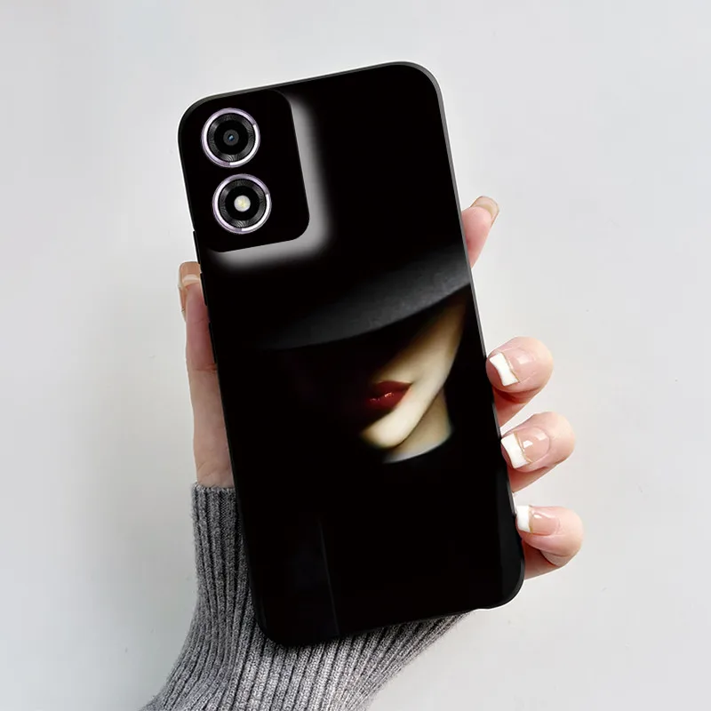 Чехол для Motorola Moto E14 чехол с милым котом сердечком мультяшным рисунком 6 56 дюйма