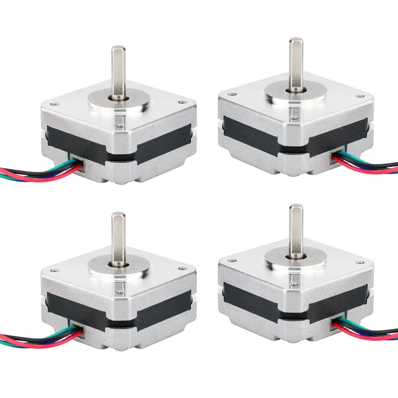

4X 17Hs08-1004S 4-Lead Nema 17 Stepper Motor 20Mm 1A 13Ncm(18.4Oz.In) 42 Motor Nema17 Stepper For DIY 3D Printer Cnc Xyz