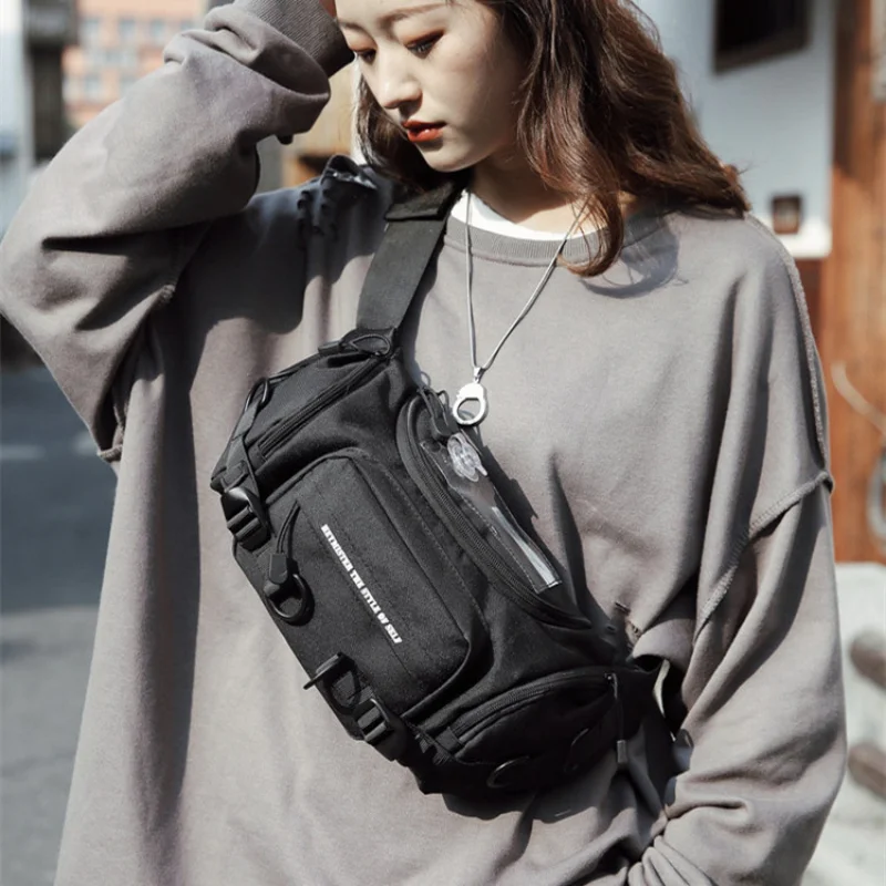 Women's Large capacity Tide Brand Shoulder Chest Packs Men's Street Fashion Crossbody Bags Anti-theft Sports Travel Fanny Pack