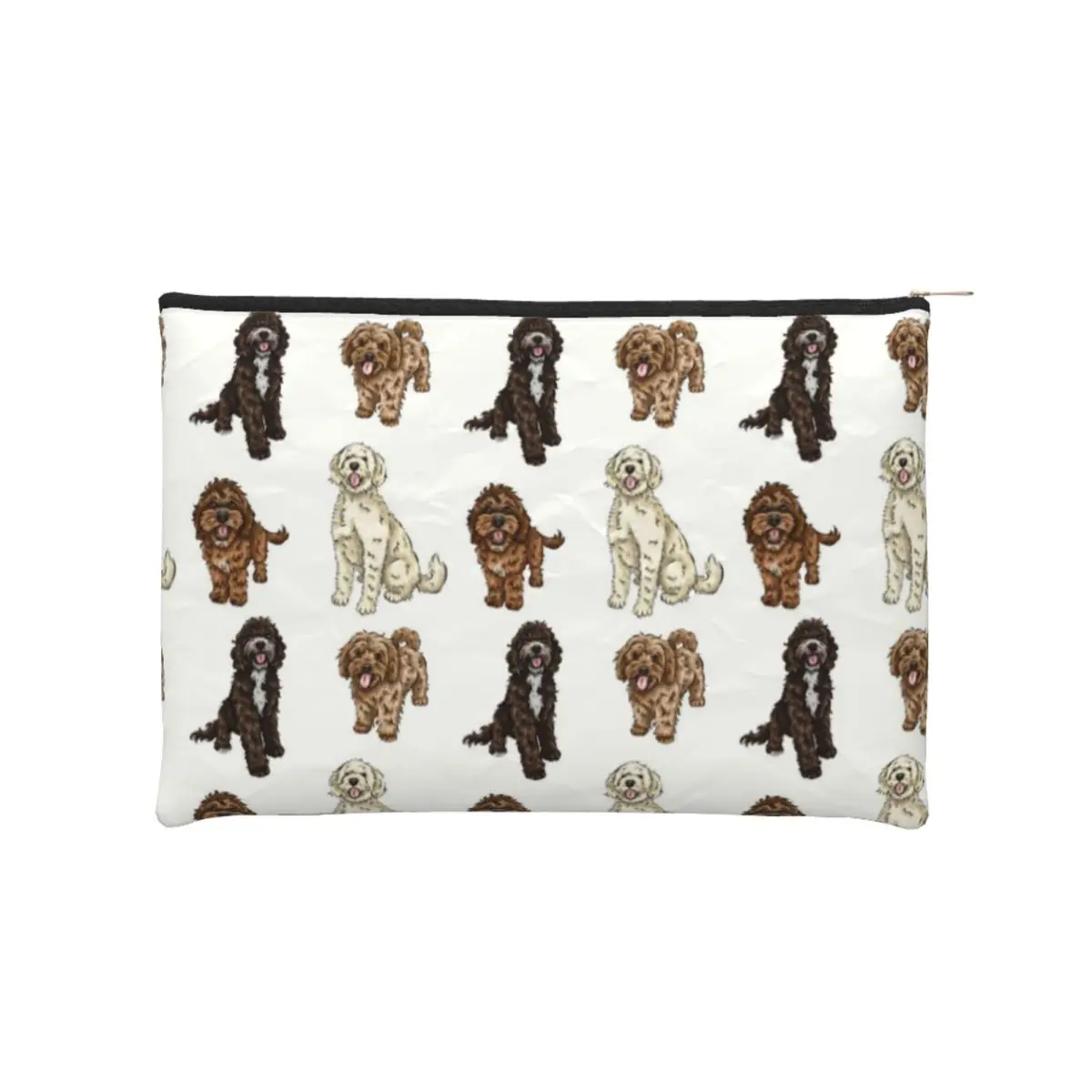 

Poodle Cross Collection Makeup Bag for Women Travel Cosmetic Organizer Cute Labradoodle Sproodle Storage Toiletry Bags