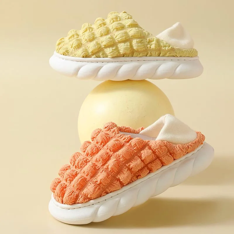 

Thick Bottom Slippers for Women Autumn Confinement Shoes Bedroom Super Soft Breathable Step on the Clouds Feeling Footwear