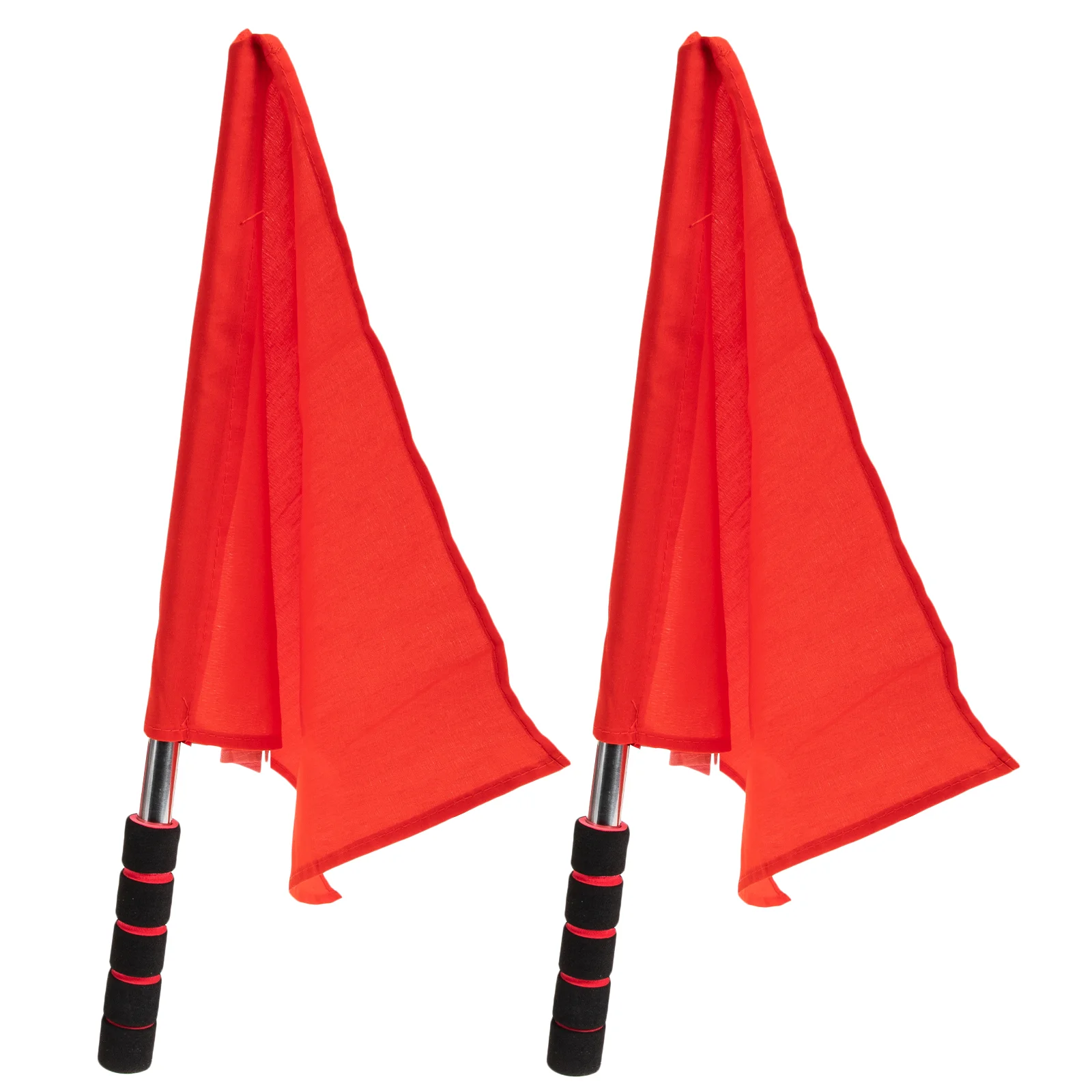 

2 Pcs Girls Soccer Patrol Flag Track Mini Training Referee Flags Football Linesman Kayak Signal