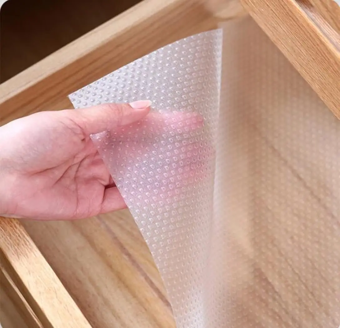 Soqool 8 Шт. Моющиеся Вкладыши Для Ящиков И Полок Водостойкий Прозрачный Коврик