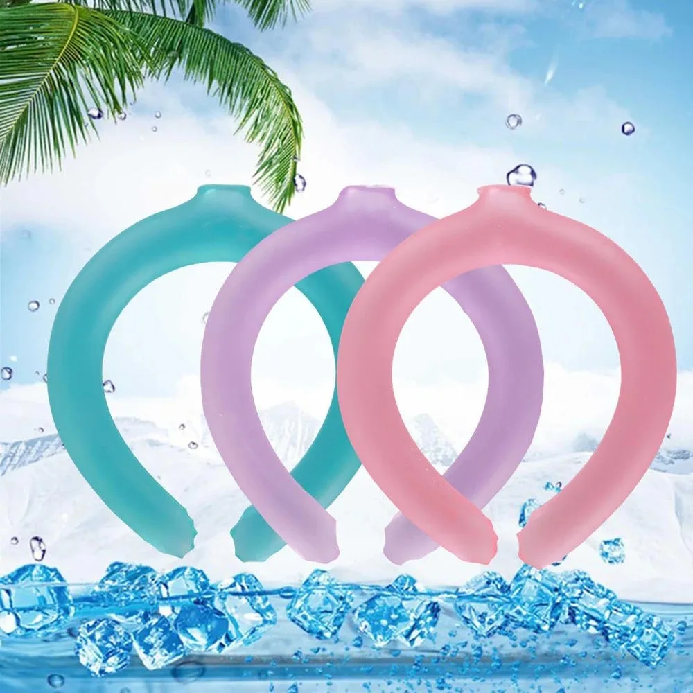 

PCM Cooling Neck Collar Reusable Outdoor Sports Cooling Hanging Collar Ice Pack For Hot Weather Summer Neck Wrap